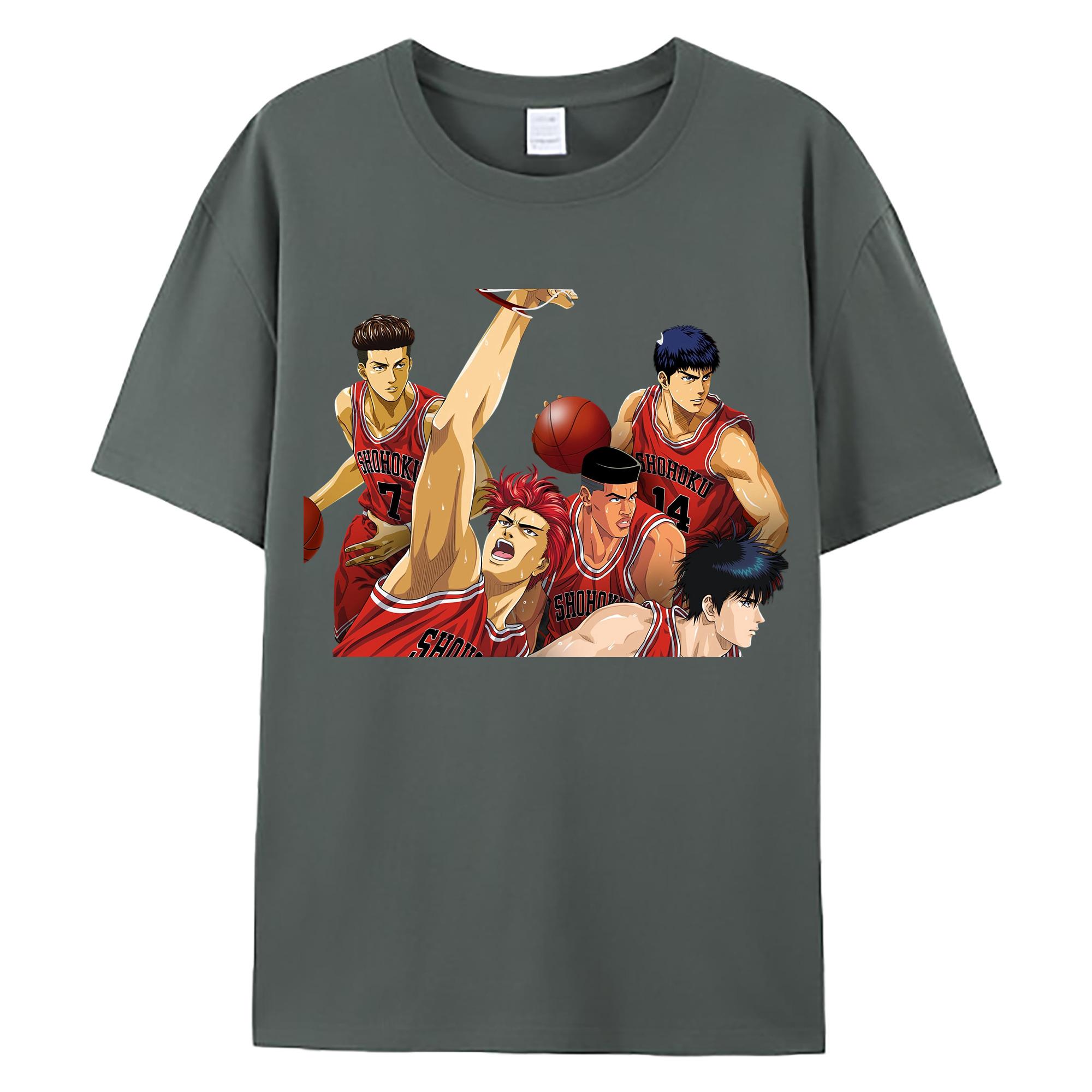 （画像用） SLAM DUNK／スラムダンク 綿100％ メンズ半袖Tシャツ｜肌触りやわらか＆通気性